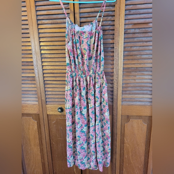 Pink Floral Long Dress - Picture 3 of 5